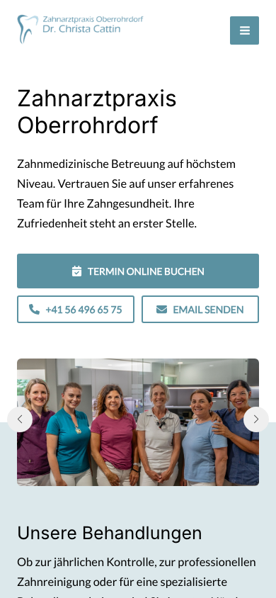 Zahnarzt Oberrohrdorf Mobile