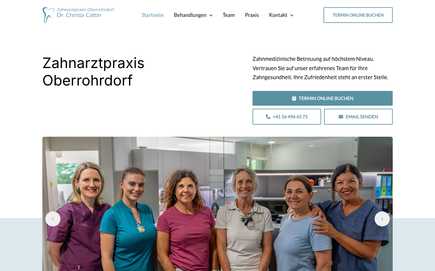 Zahnarzt Oberrohrdorf Desktop